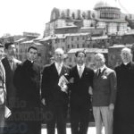 Emilio Colombo con Carlo Carretto e altri giovani di Azione Cattolica, Siena